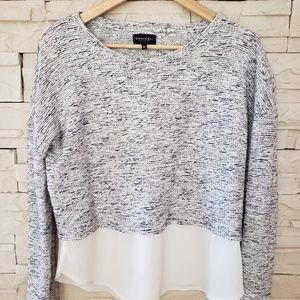 Layered Speckled knit sweater